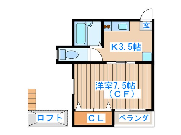 ｺｰﾎﾟ・さんたあめりあの物件間取画像